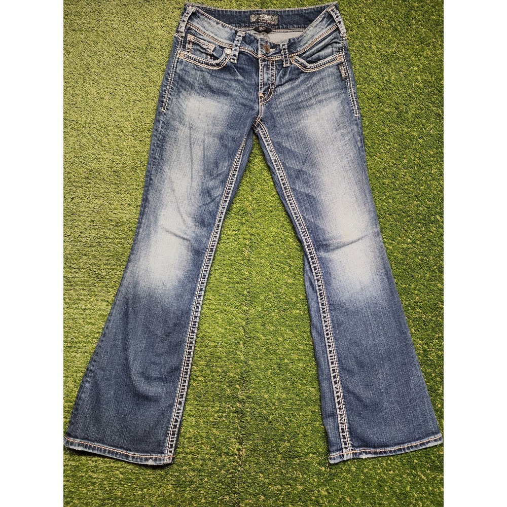 Silver Jeans Suki Denim Jeans Womens 28 / 30 Boot Distressed Grunge